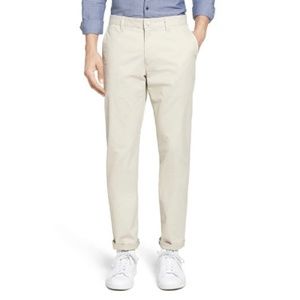 Bonobos Khaki Straight Fit Washed Chinos